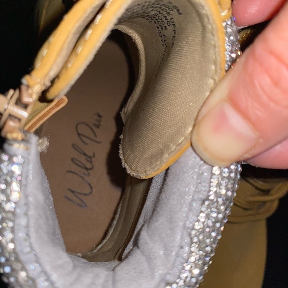 Tan Combat boots with 3 inch heel, 7.5 shoe size, in perfect condition. - Picture 2 of 10